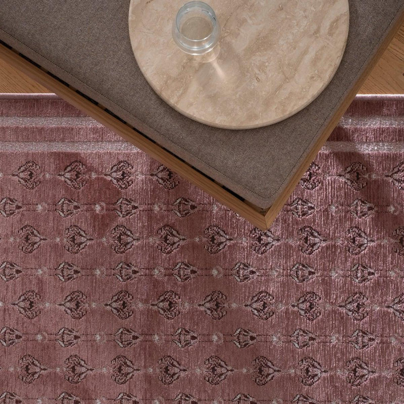 Via Slim Washable Rug, Mauve, 7'10" x 10'