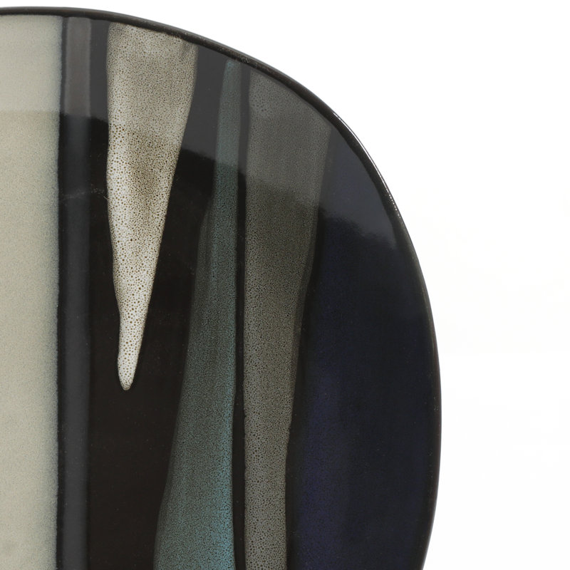 Althea Teal Porcelain 16-Piece Dinnerware Set - Service for 4