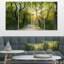 « soirée of green forest », reproduction de photo à multiples images sur toile