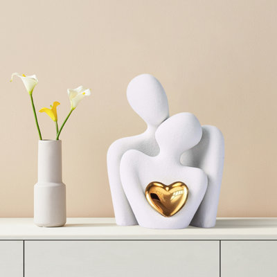 Couple's Love Ceramic Desktop Decor Set – Romantic Keepsake For Bedroom