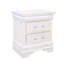 Table de chevet blanche Charlton avec DEL