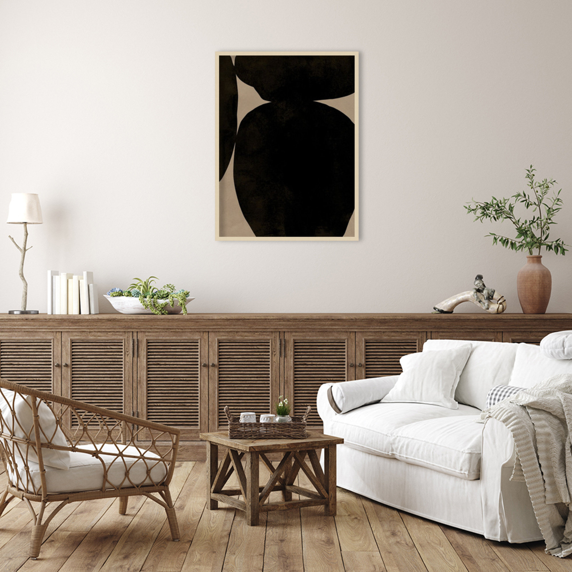 Heirloom Orbs II by Jacob Green, 41" H x 31" W x 1" D, Brown