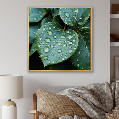 «Aqua Leaves Photo Harmony I» sur toile