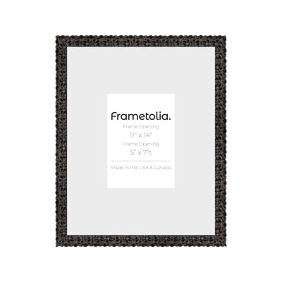 Frametolia Golden Age Vintage Wall Frame - 1-1/2" Width - Wide Mat