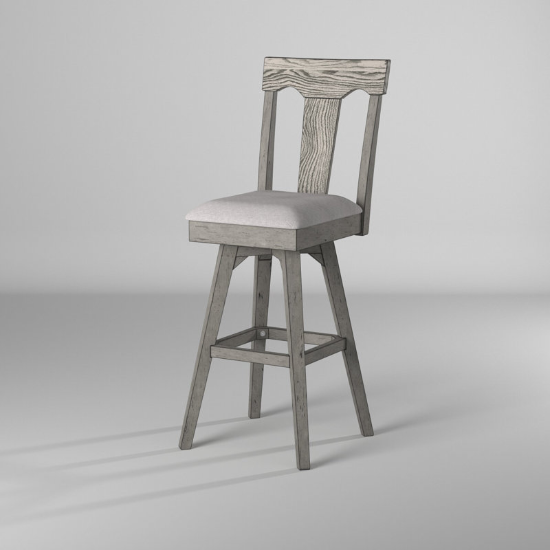 Camacho Swivel Upholstered Counter Stool, Bar Stool (30" Seat Height)