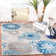 Kellems Indoor/Outdoor Grey/Royal Blue Rug