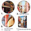 «Mulitcolor Power Plants Heart of Industry» sur impression sur toile-1525822485-1525822486