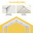 Party Tent Heavy Duty, Large Wedding Event Shelters With 2 Storage Bags & Removable Sidewalls, Outdoor Canopy Gazebo Commercial Tents For Parties Carport Camping Garden Patio-111086288