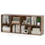 8-cube Bookcase Bookshelf With 2 Anti-tipping Kits Storage Organizer Rustic Brown