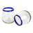 Ebern Designs Handmade Cobalt Day Handblown Stemless Wine Glasses