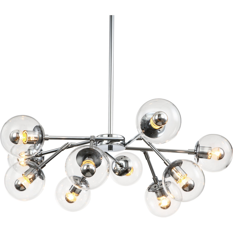 Edelson Modern 10-Light Sputnik Chandelier