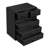 Makeup Vanity & Jewelry Organizer Case, Large, 6 Drawer, Black-1657146115