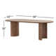 Haiden Oval Dining Table