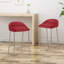 Tabouret de comptoir rembourré 26 po Shounda-369229908