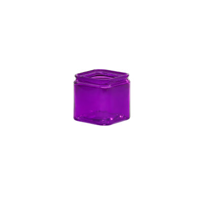 Machine Made Glass Cube Vase