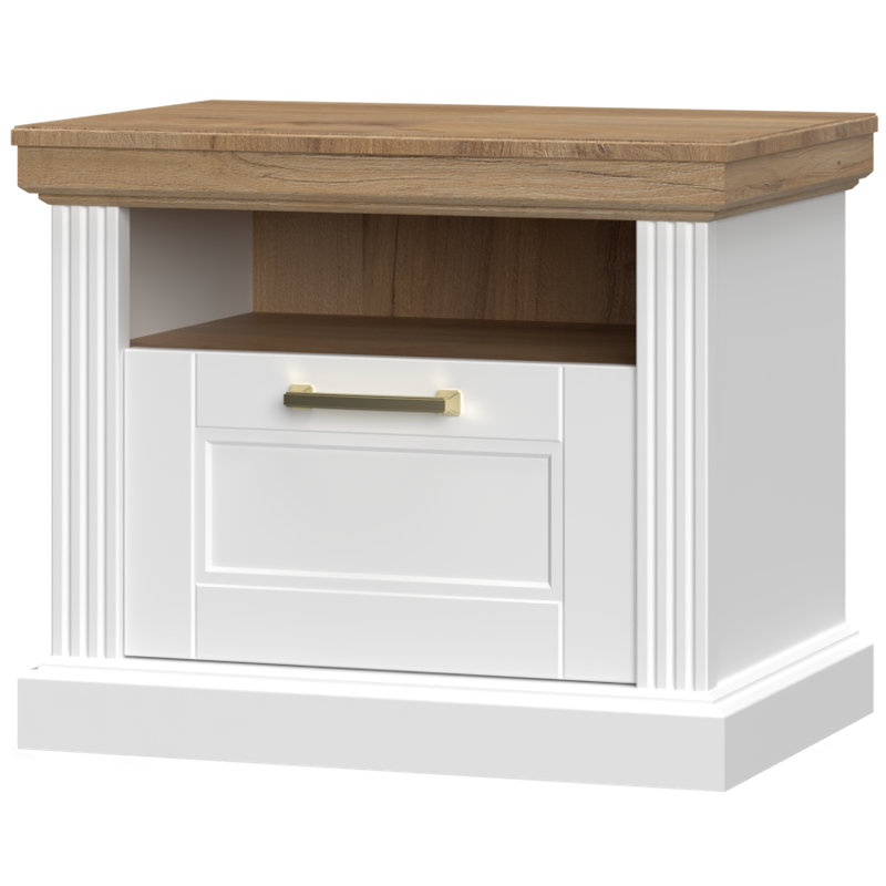 24.41'' W Nightstand, White