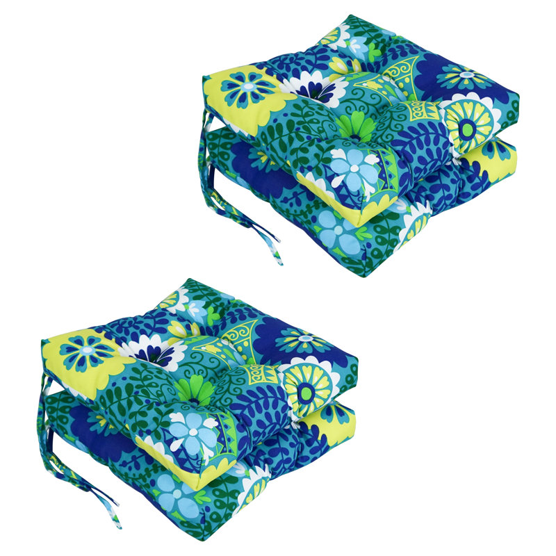Outdoor 3.5'' Seat Cushion, Luxury Azure
