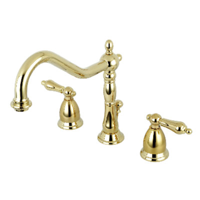 Heritage Widespread Bathroom Faucet with Drain Assembly