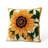 14"H Fall Hooked Sunflower Pillow