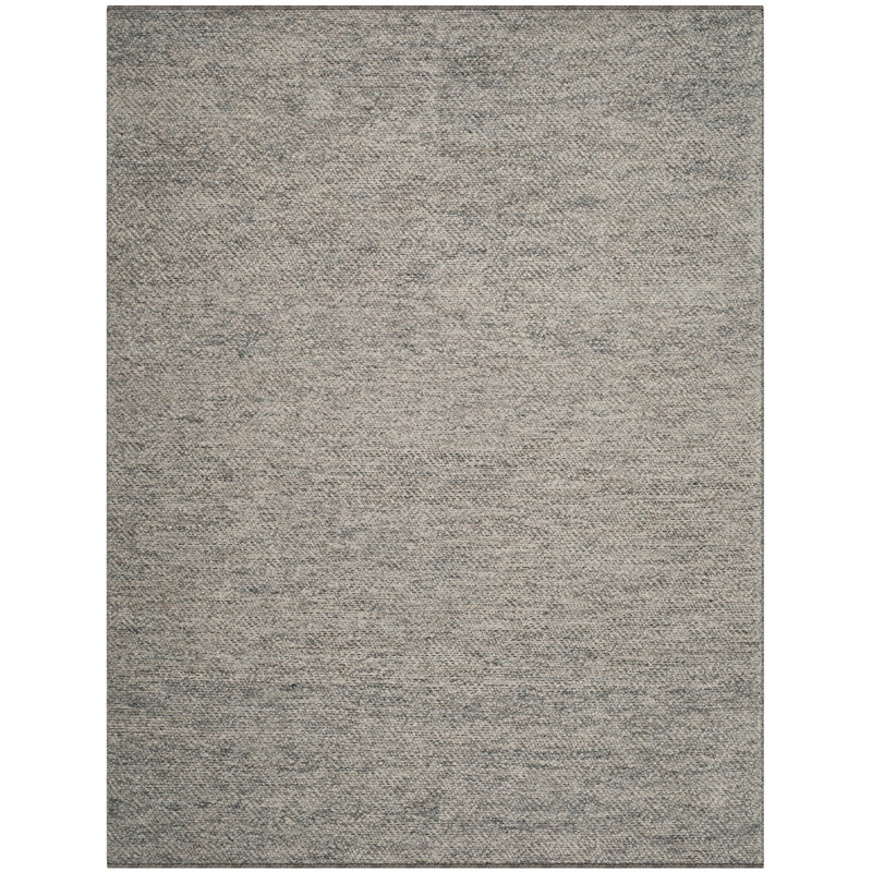 Zahid Hand Woven Wool/Cotton Geometric Rug in Camel/Gray, Rectangle 8' x 10'