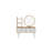 Elegant Make-Up Table with Mirror, White & Sapphire, 27.6 x 30.8 x 13.8 inches | 100% Melamine Coated Particle Board, Thickness: 0.7 inches | Stylish & Functional Design for Modern Bedrooms & Dressing Areas