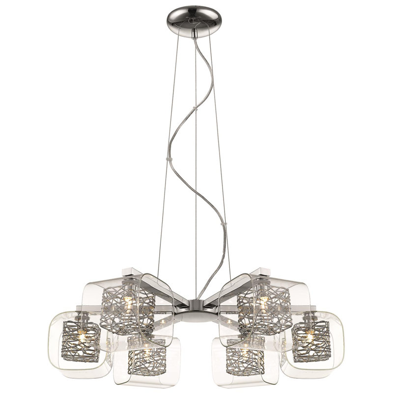Kidsgrove 6 - Light Chandelier, Chrome