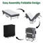 Lit pliant de 75 pouces avec matelas en mousse à mémoire de forme de 5 po, lit d'appoint escamotable peu encombrant, structure en métal robuste sur roulettes, lit simple portable pour adultes et invités