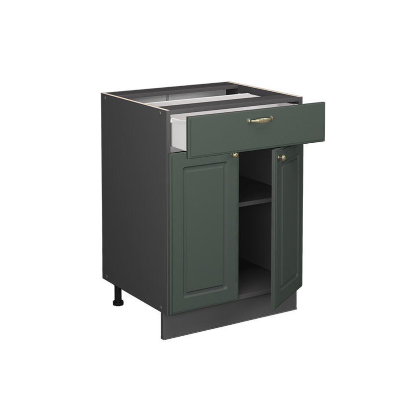 Drawer Cabinet, Grey/Green