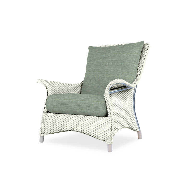 Mandalay Outdoor Lounge Chair, Loveboat Mint, Ivory