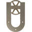 Ensemble de quincaillerie de porte de grange simple standard Premium Wagon Wheel Horseshoe Roller Hanger-1731942392