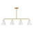 Hashimoto 4-Light Linear Chandelier in Brass-1863785299