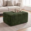 Pouf ottoman moderne compressé, repose-pieds rectangulaire modulable en velours côtelé avec ressorts ensachés, aucun assemblage requis pour le salon, vert-1999278480