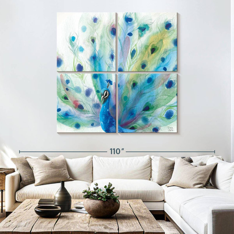Brampt Peacock Glory, 74" H x 74" W