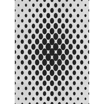 Tapis de zone gris en laine touffeté à la main Olague