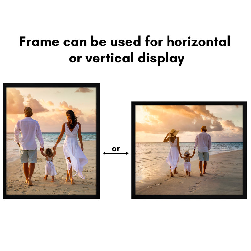 Cadre photo Americanflat - Cadre pour affiche à bordure mince avec plexiglas, Black, 20" x 24"