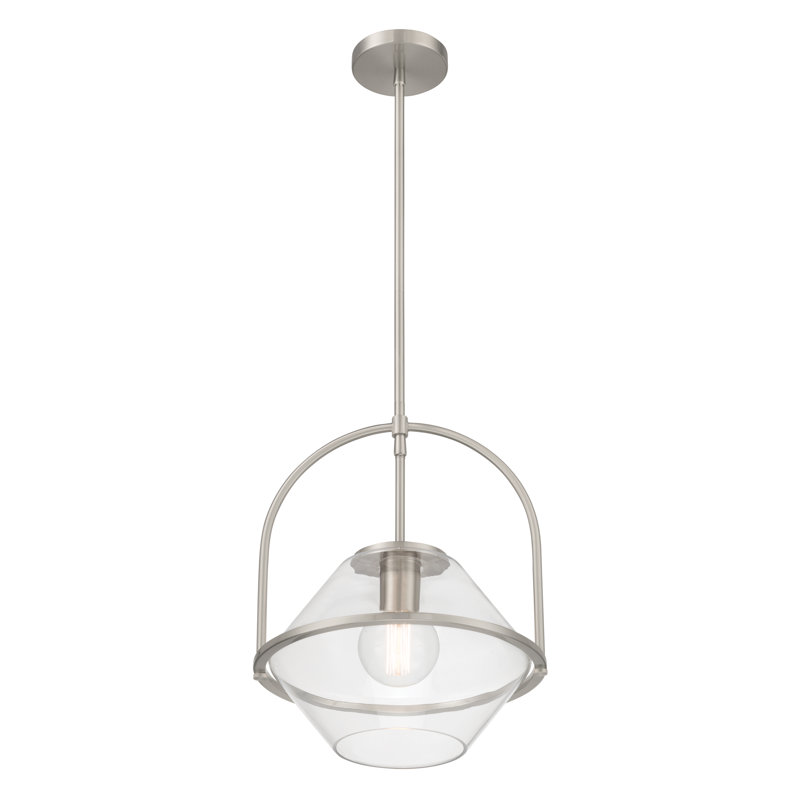 Coralyn 13.25" 1-Light Pendant, Nickel