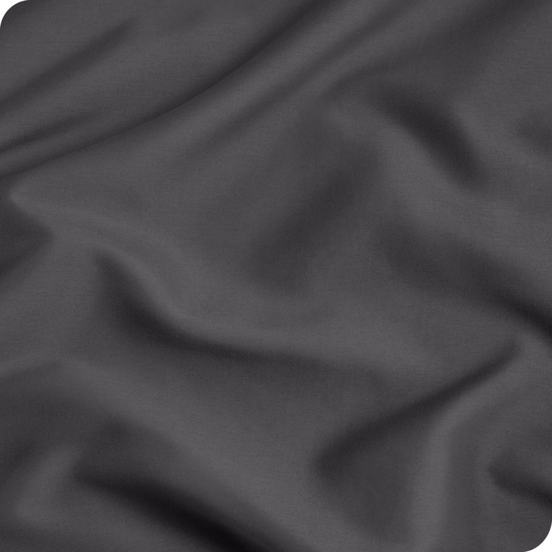 Microfiber Body Pillowcase - Zipper Closure, Forged Iron Gray