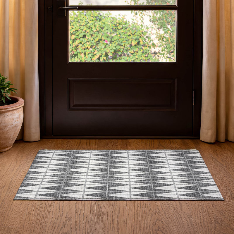 Tapis de qualité supérieure lavable à la machine Mayfield AMF2415, Ivoire ivoire, 1 pi 8 po x 2 pi 6 po