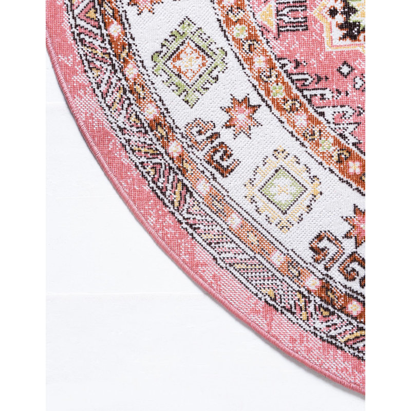 Tapis rose Devers, Carré 9 pi 10 po
