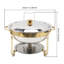 2 Pack 4.5L Round Chafing Dish Buffet Set