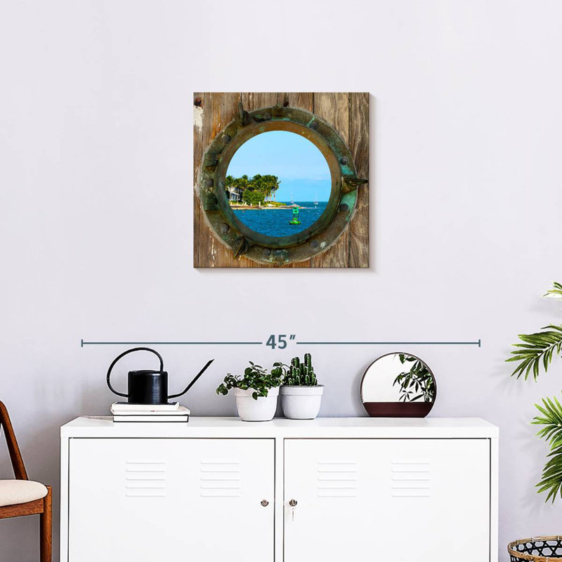 Nicci Porthole To Key West, 20" H x 20" W
