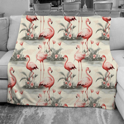 Couverture polaire flamant rose Flamingo
