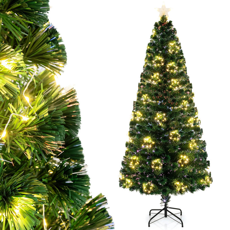 Arbre de Noël artificiel avec 270 branches et 509 lumières DEL blanc chaud, 4'
