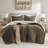 Cozy King Bedding Sets, Polyester Chenille Waffle Sherpa For Home