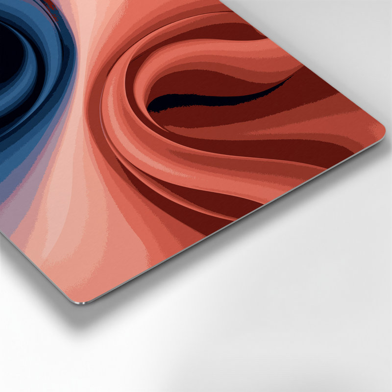 Gradient abstrait 25, art mural en métal brun, H 20 po x l 30 po