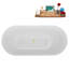 Baignoire autoportante 59 "avec drain interne Streamline-102210794