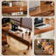 Bureau rectangulaire en bois massif noyer-1441928844
