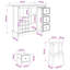 Solid Wood Kitchen Island Set-1333905296