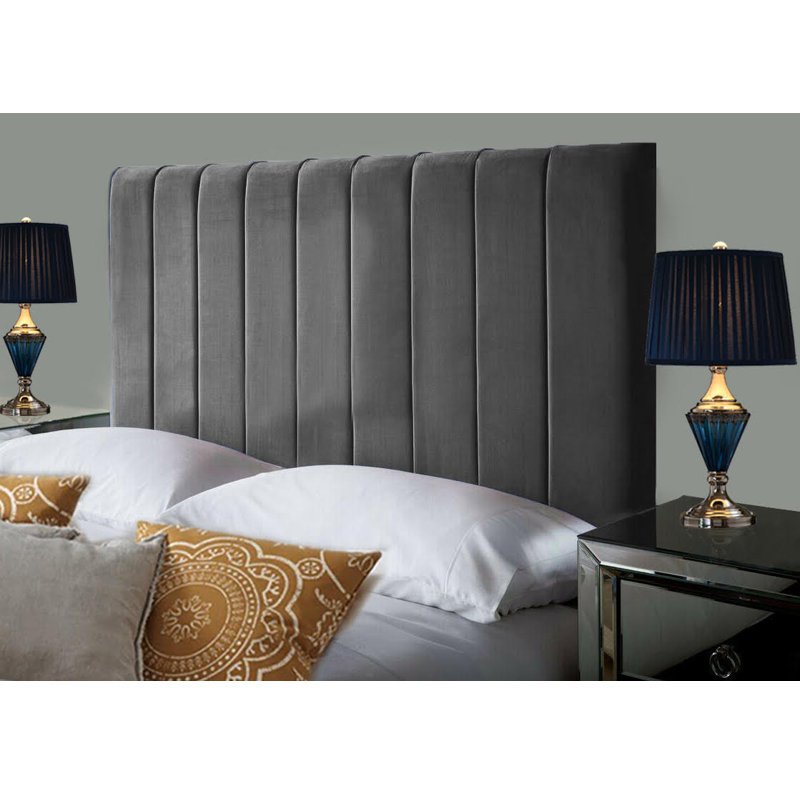 Upholstered Headboard, Single (3'), Grey