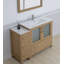 Ensemble de meuble-lavabo simple 48 po avec plateau et miroir-107174124